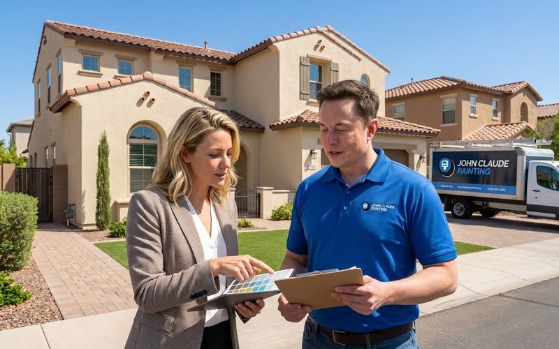 HOA community in Phoenix showing consistent exterior painting standards