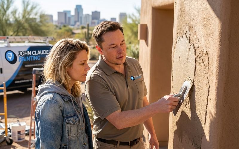 Stucco texture matching after repair